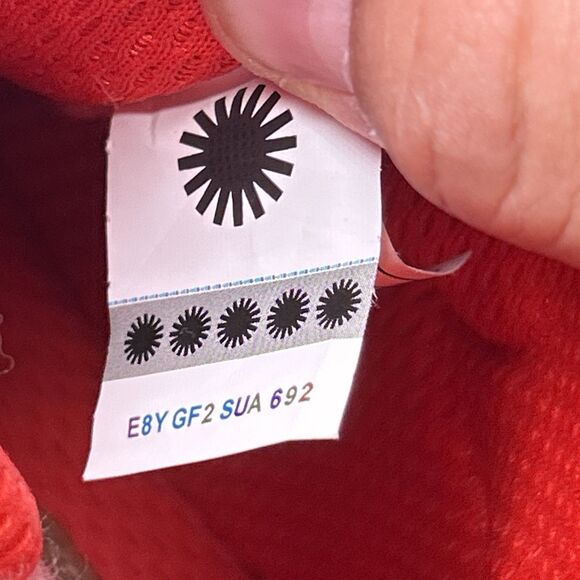 UGG Highland Hi Heritage Chestnut Fiery Red Suede Shearling Boots Womens Size 10 - Picture 3 of 16